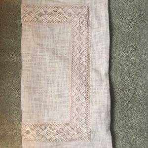 New Potterybarn soft pink linen pillow cover